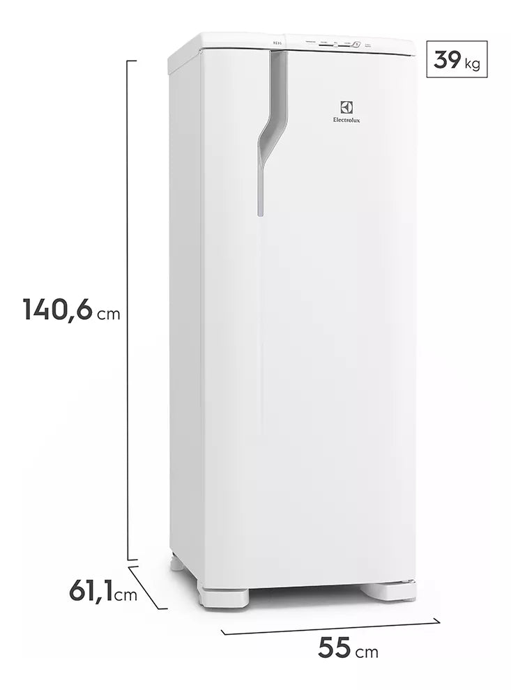 Geladeira RE31 Cycle Defrost 240L Degelo Prático Uma Porta Com Branco Electrolux 127V - Image 3