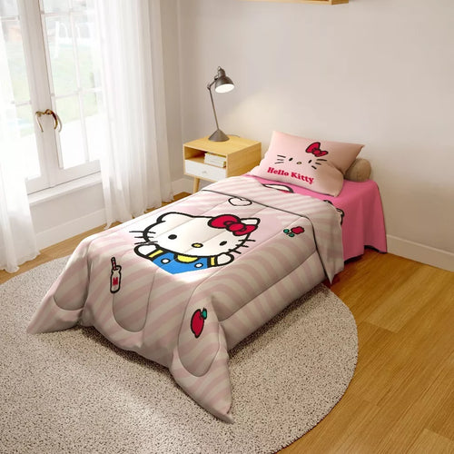 Imagem 2 de 2 de Edredom Infantil Solteiro Hello Kitty