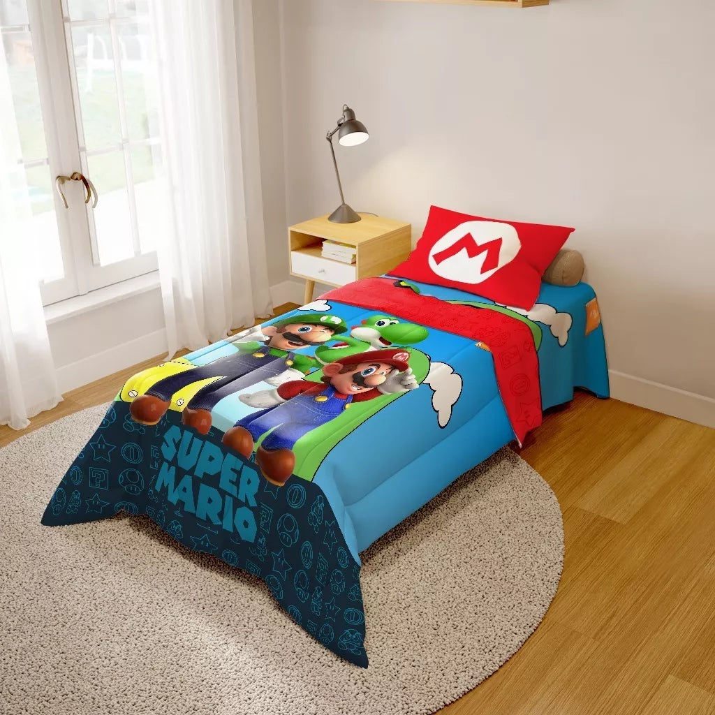 Jogo De Edredom Infantil Dupla Face Super - Mario - Image 3
