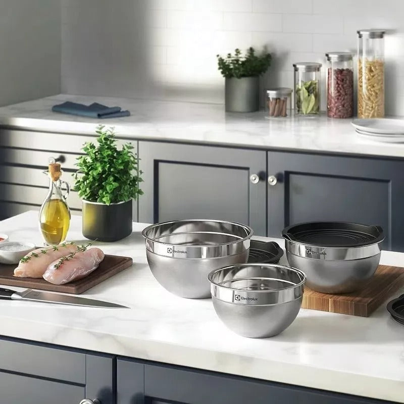 Conjunto Bowls Tigelas Inox Com Tampa Plástica - Electrolux - Image 5